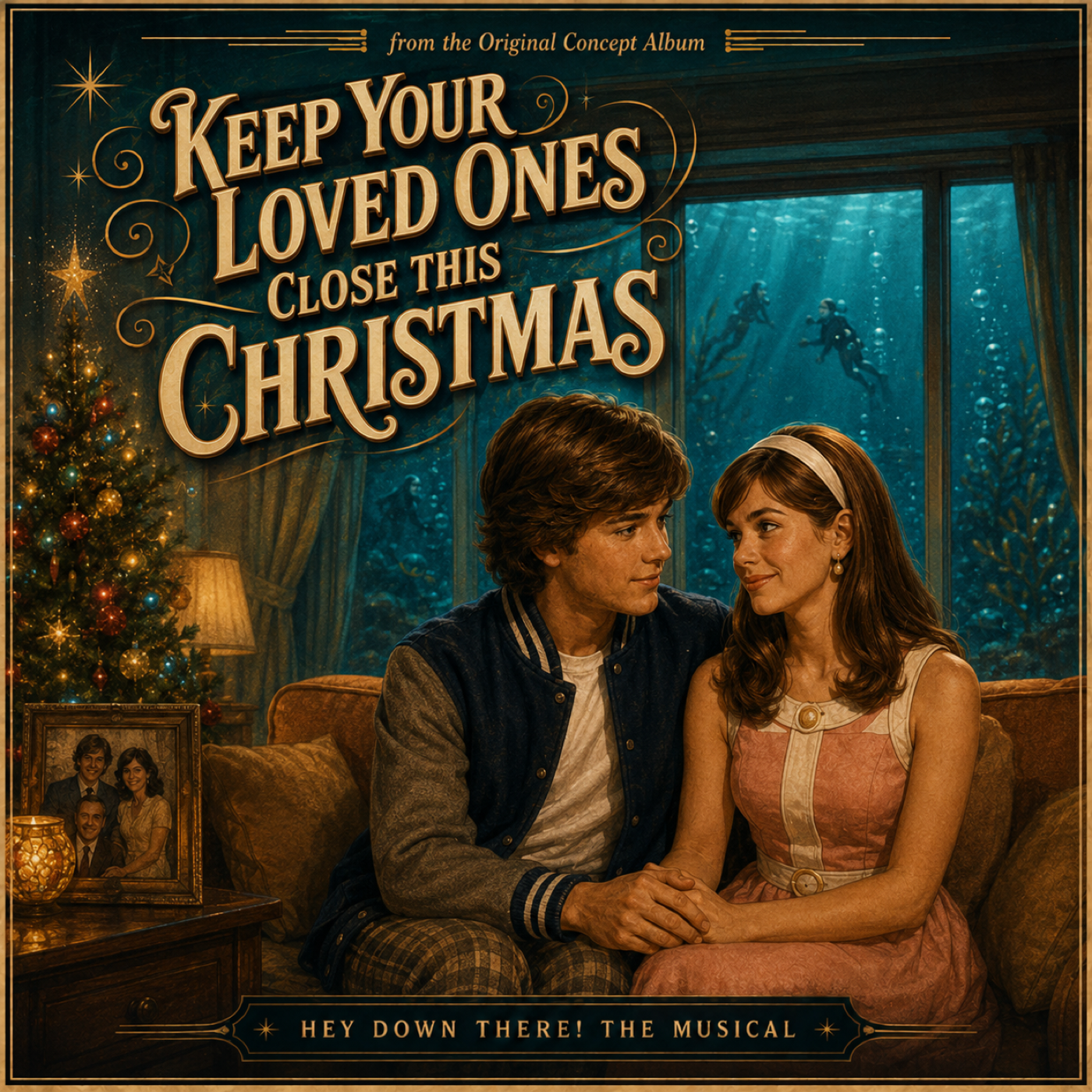 Keep Your Loved Ones Close This Christmas concept track artwork
