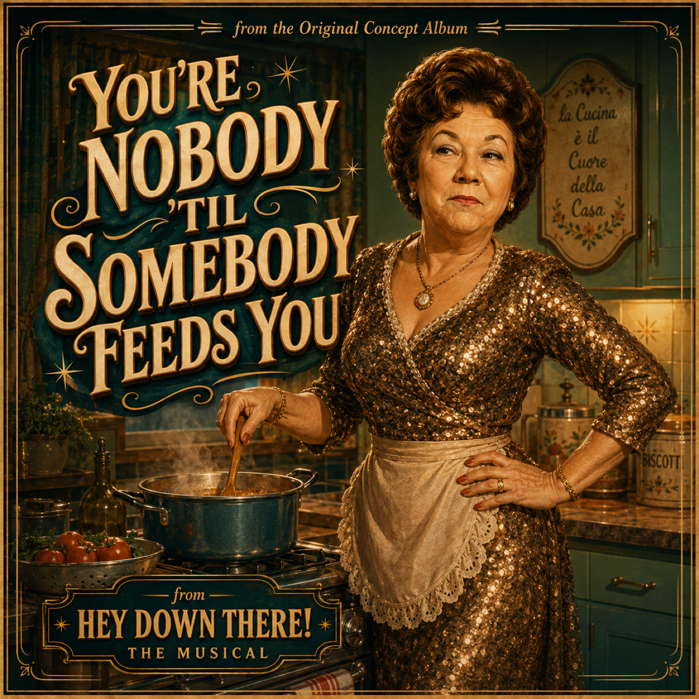 You’re Nobody Till Somebody Feeds You concept track artwork